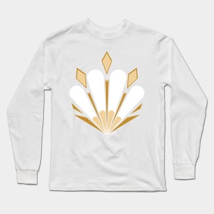 1920 Vintage Pattern 7 Golden & Pearl Long Sleeve T-Shirt